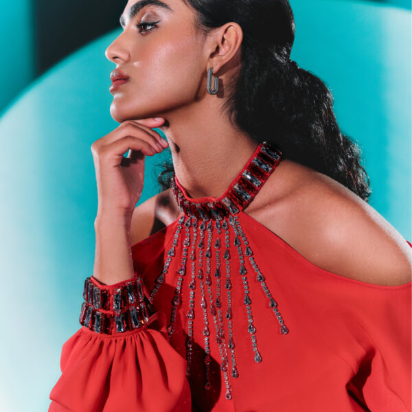 Royal red kaftan