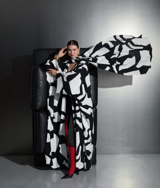 her in black marble