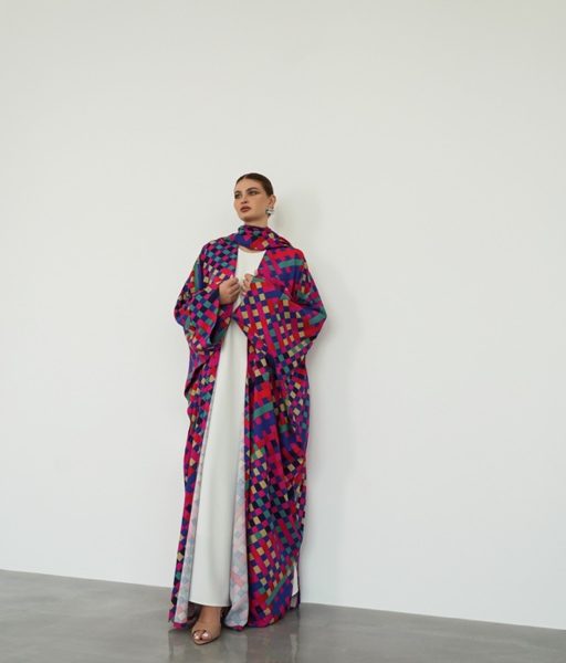 her in printed colorful
